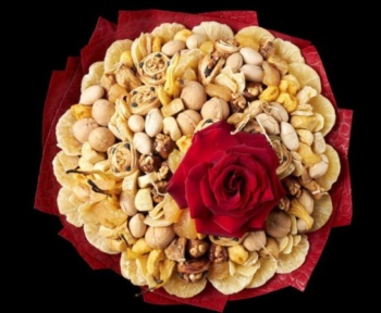 Dried Fruit and Nut Candies Rose, Flavor Cranium Foods